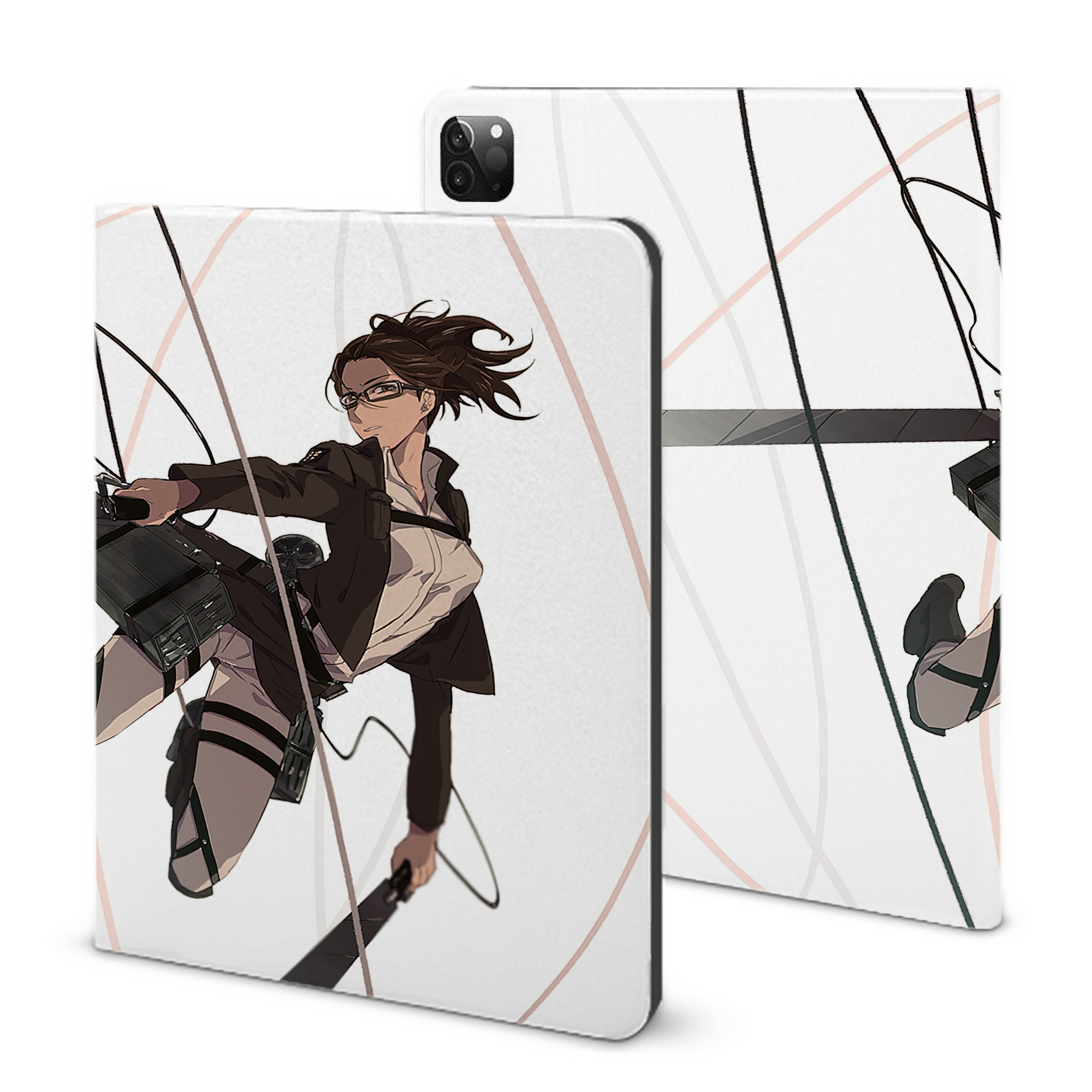 （画像用） 進撃の巨人 Attack on Titan IPadケース ペンホルダー付き ブックスタイルデザイン